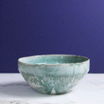 Load image into Gallery viewer, Large Melted Teal Bowl
