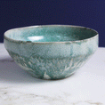 Load image into Gallery viewer, Large Melted Teal Bowl
