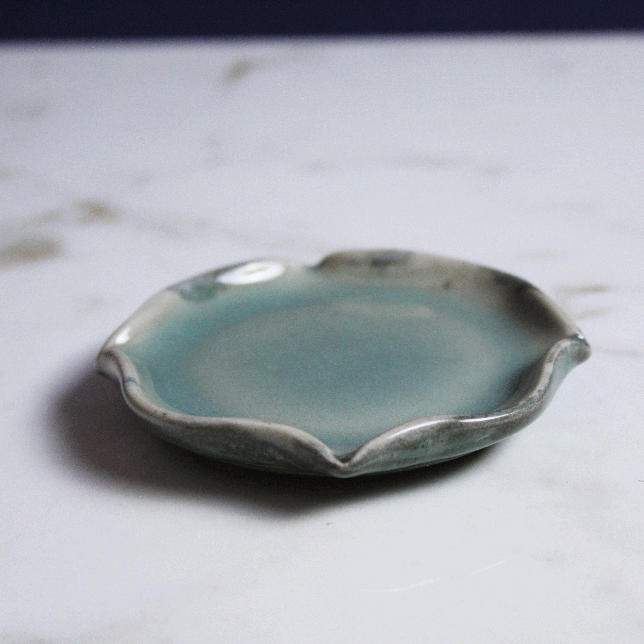 Lagoon Blue Ring Dish