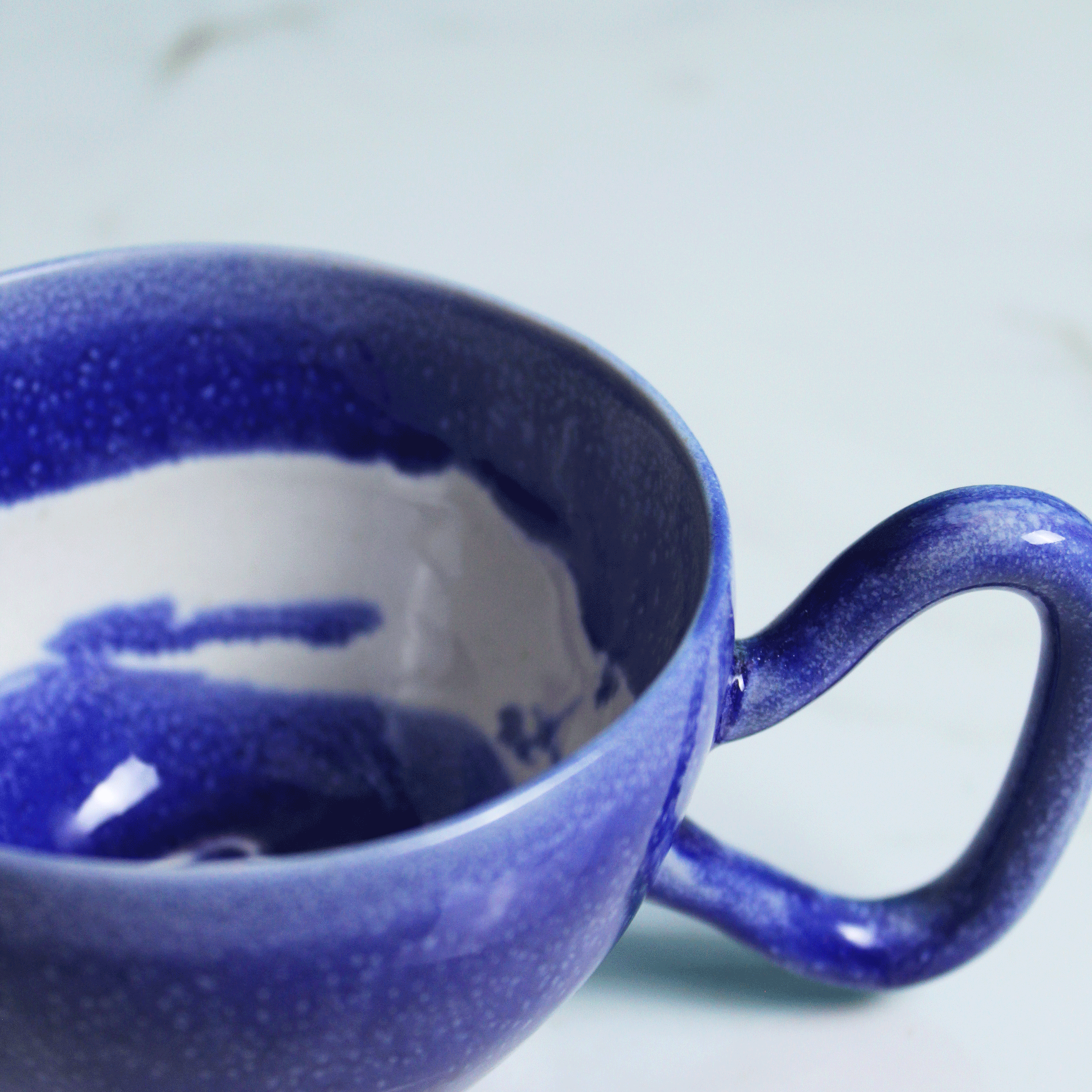 Cobalt Blue Melted Mug