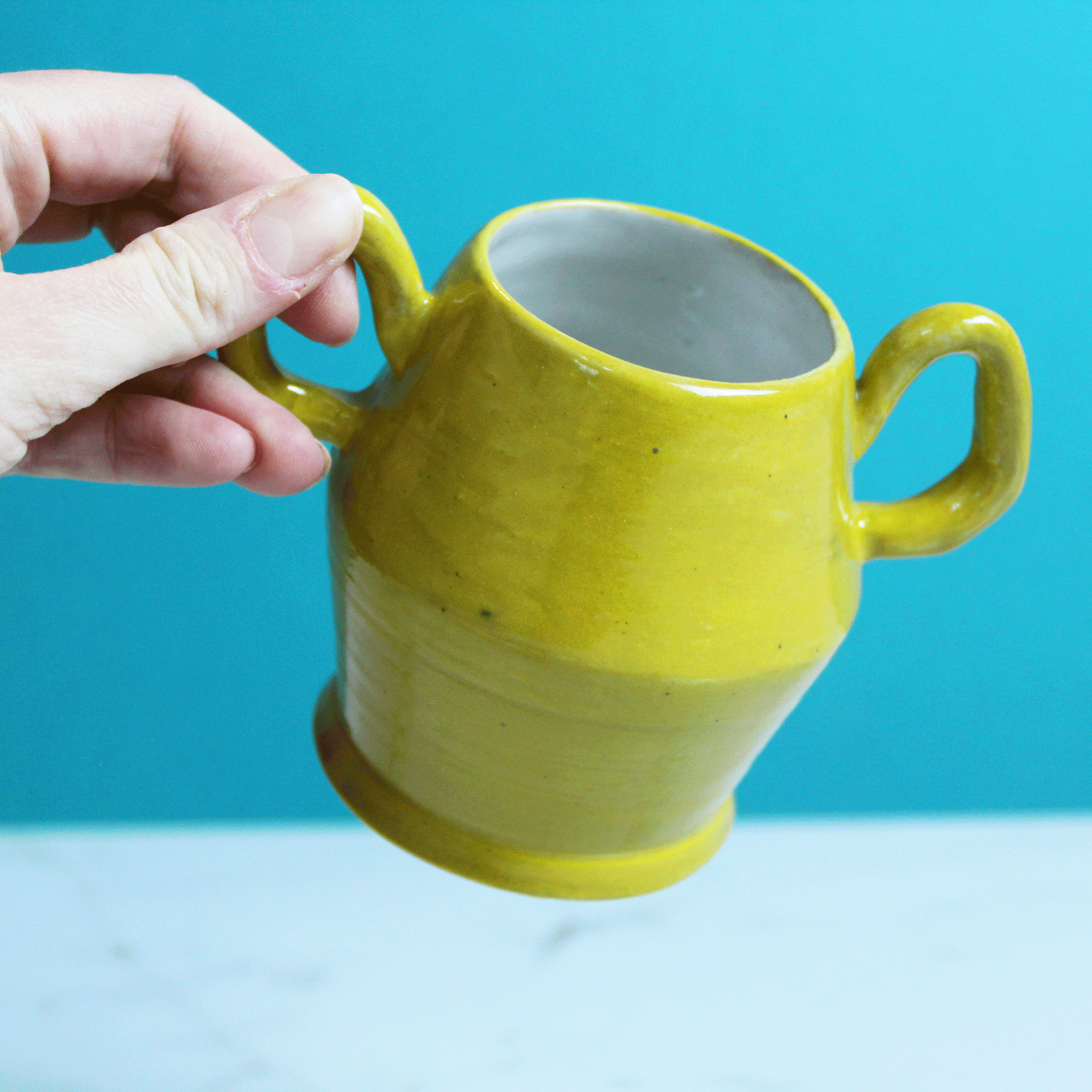 Bright Goldenrod Vase