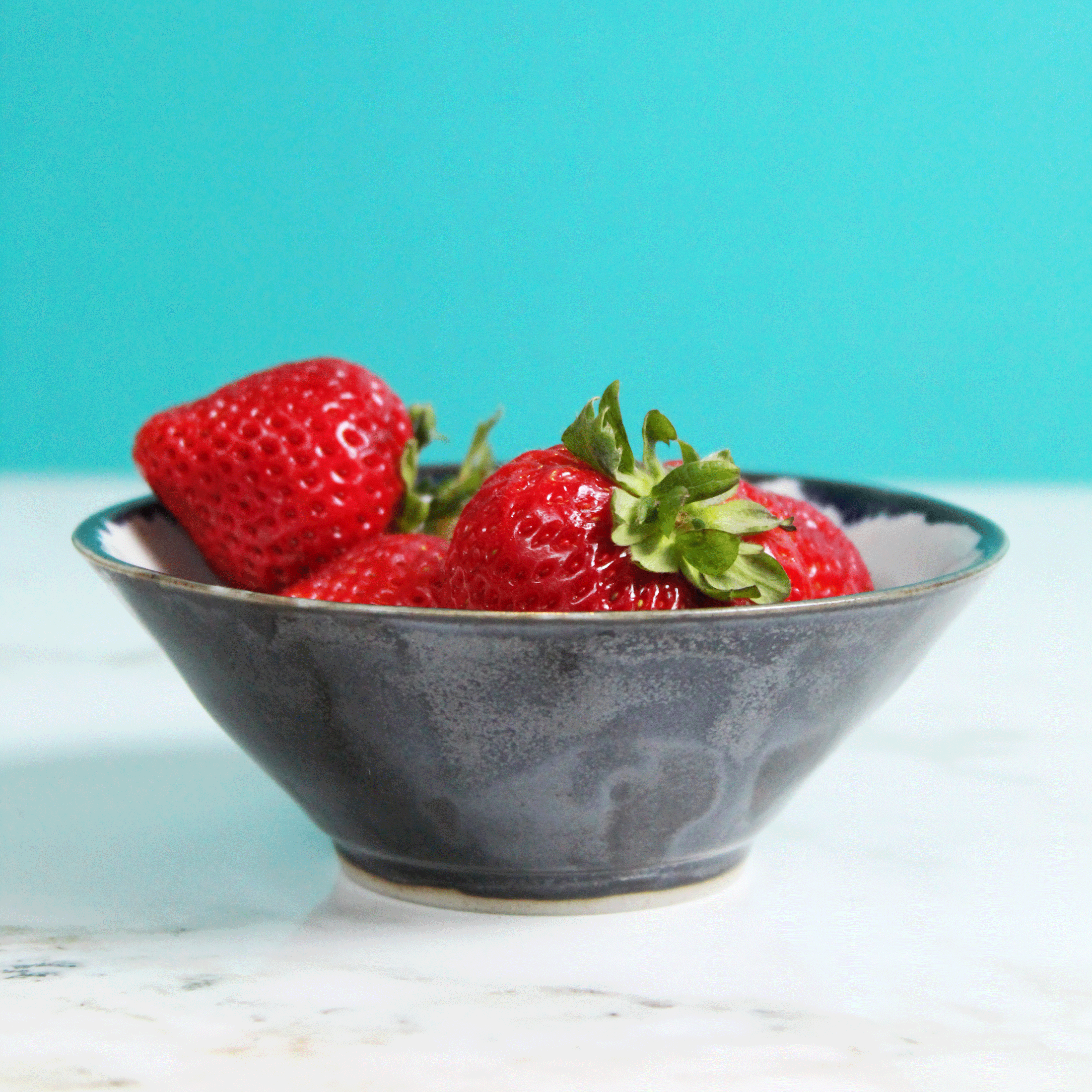 Black and White Berry Bowl