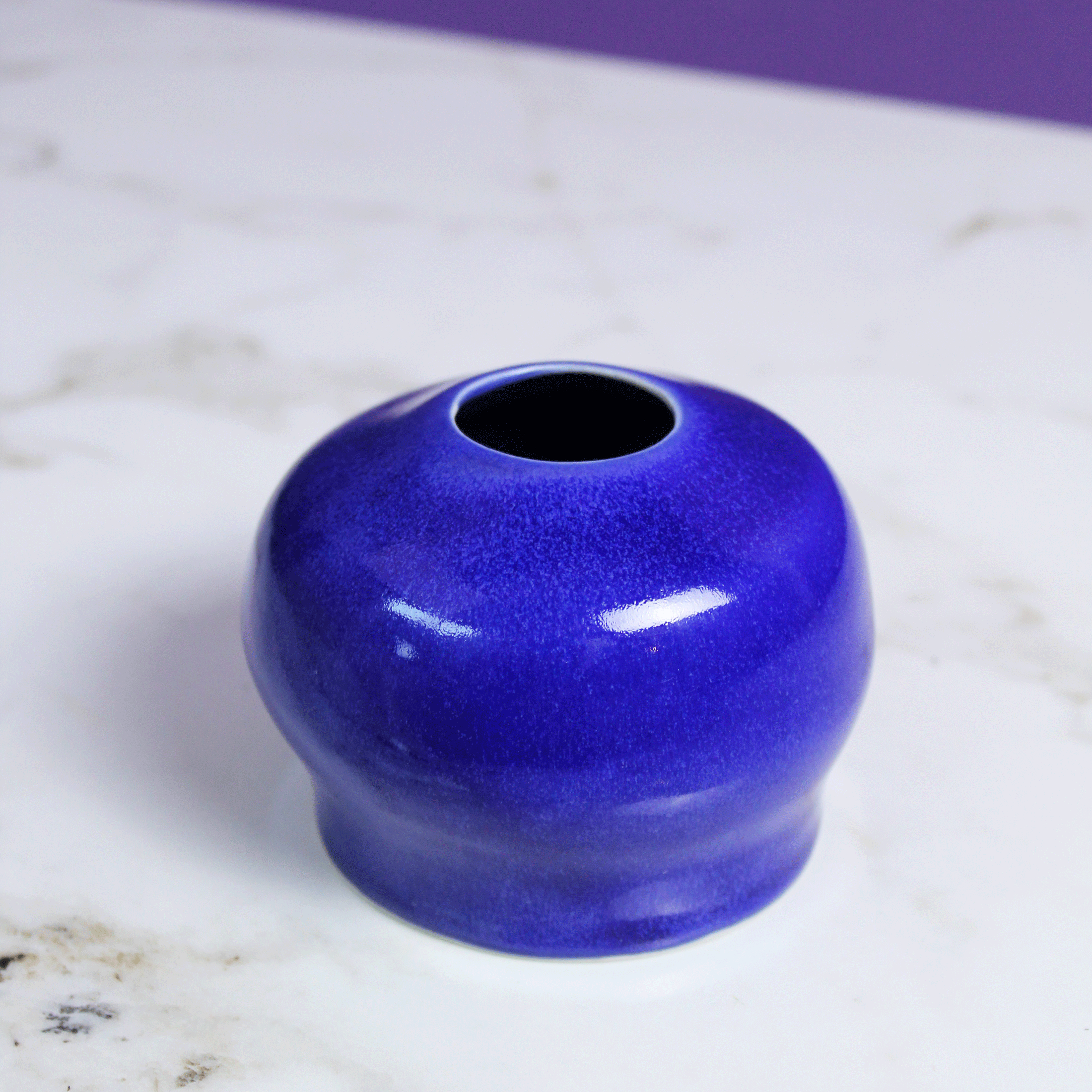 Porcelain Cobalt Blue Vase