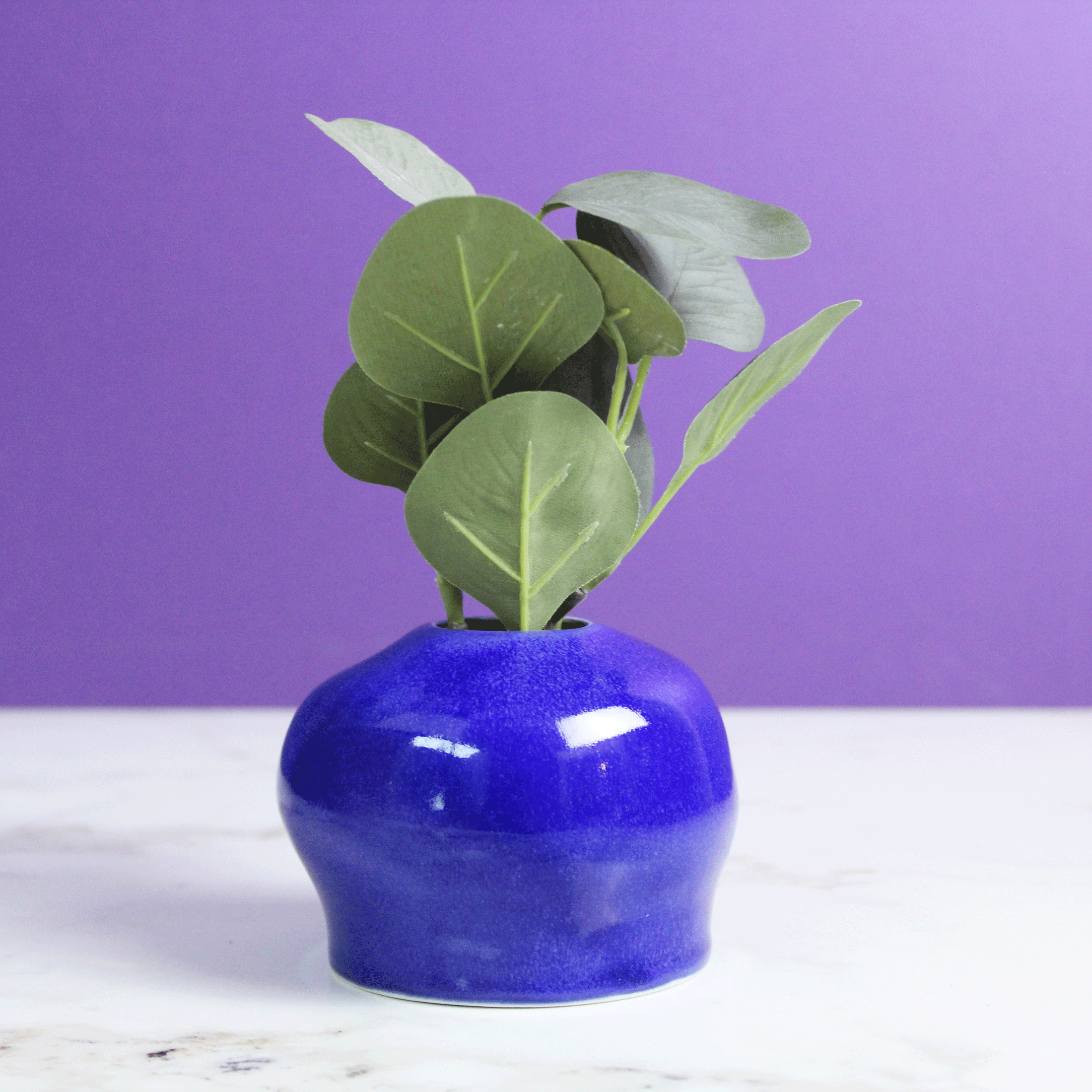 Porcelain Cobalt Blue Vase