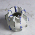 Load image into Gallery viewer, Porcelain Organic Wavy Vase
