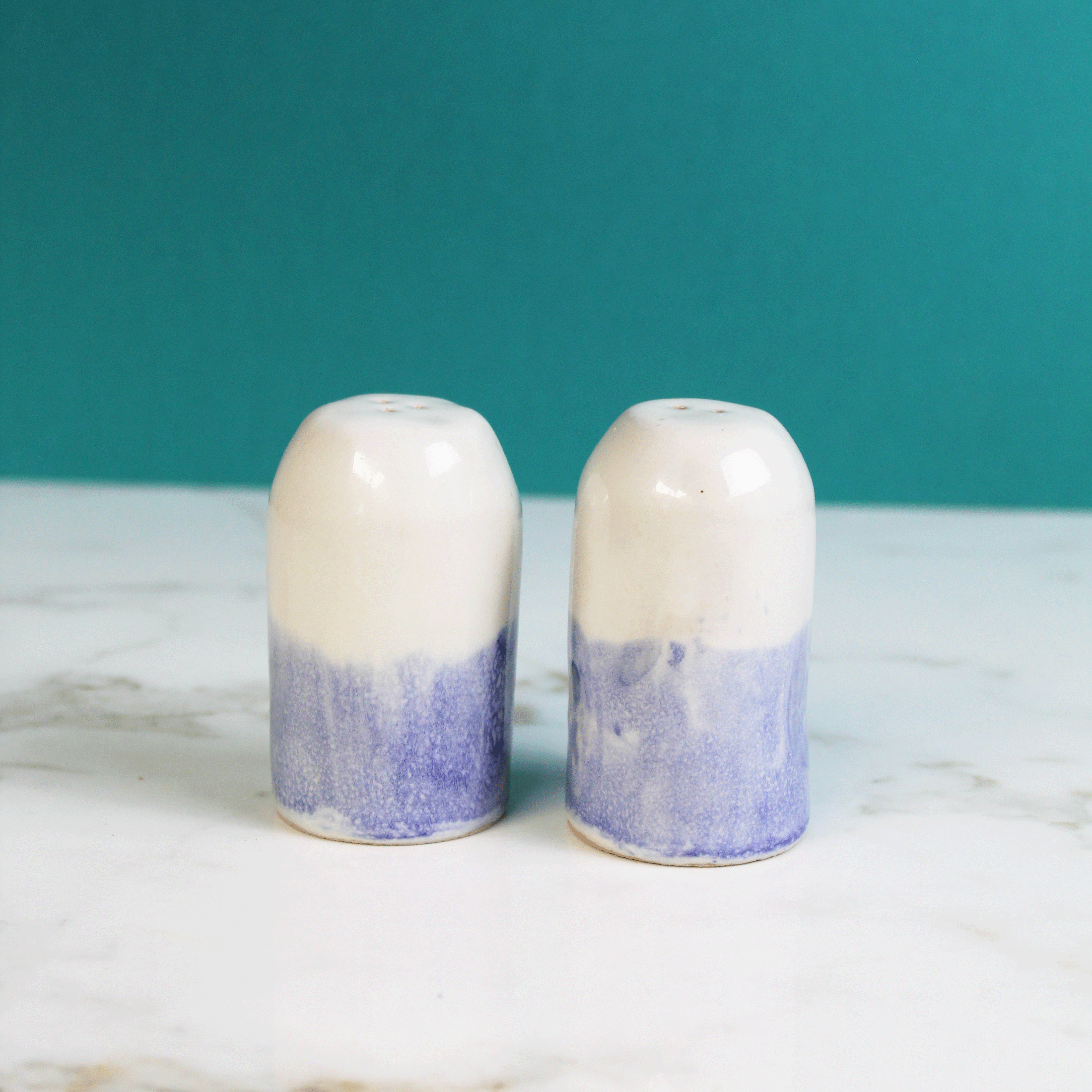 Sky Salt and Pepper Shakers