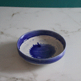 Load image into Gallery viewer, Sunburst Blue and White Serving Bowl
