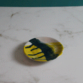 Load image into Gallery viewer, Dripping Blue and Yellow Ring Dish
