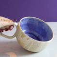 Load image into Gallery viewer, Speckled Cobalt Blue Heart Mug
