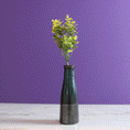 Load image into Gallery viewer, Tall and Skinny Blackened Teal Bud Vase
