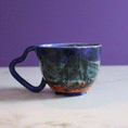 Load image into Gallery viewer, Neon Cassette Heart Mug (slightly flawed)
