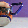 Load image into Gallery viewer, Neon Cassette Heart Mug (slightly flawed)
