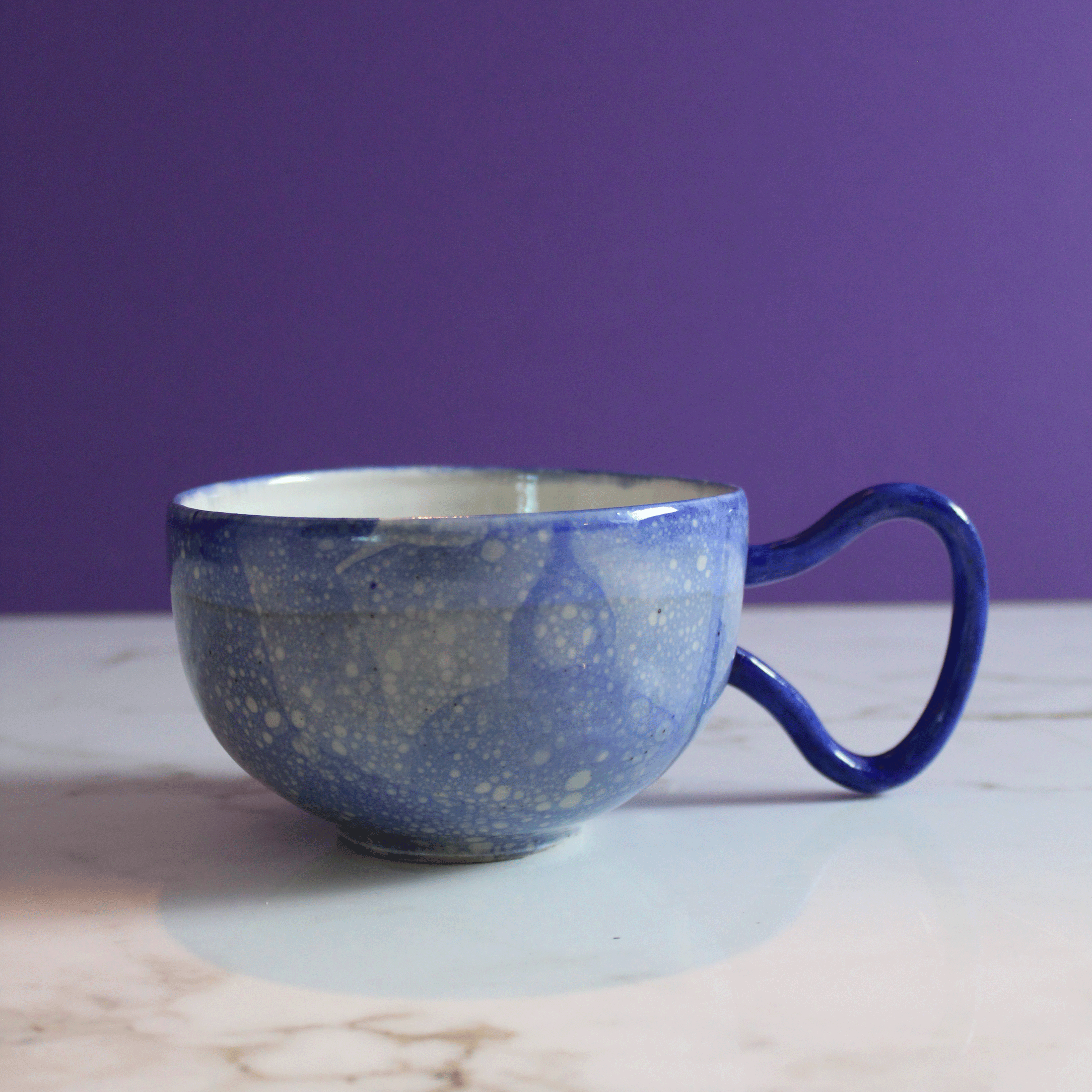 Jumbo Blue Bubble Mug (slightly flawed)