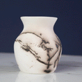 Load image into Gallery viewer, Raku Horsehair Small Vase
