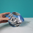 Load image into Gallery viewer, Ginkgo Raku Vase
