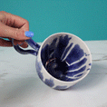 Load image into Gallery viewer, Cobalt Dripping Mug
