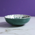 Load image into Gallery viewer, Teal Dripping Berry Bowl
