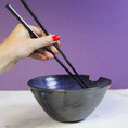 Load image into Gallery viewer, Cobalt and Black Ramen Bowl
