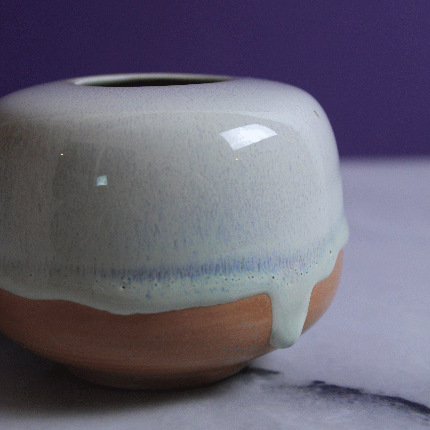 Porcelain Salt Fired Pearl Vase