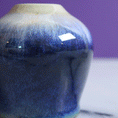 Load image into Gallery viewer, Deep Arctic Blue Salt Fired Vase
