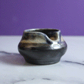 Load image into Gallery viewer, Salt Fired Black and Blue Incense Holder
