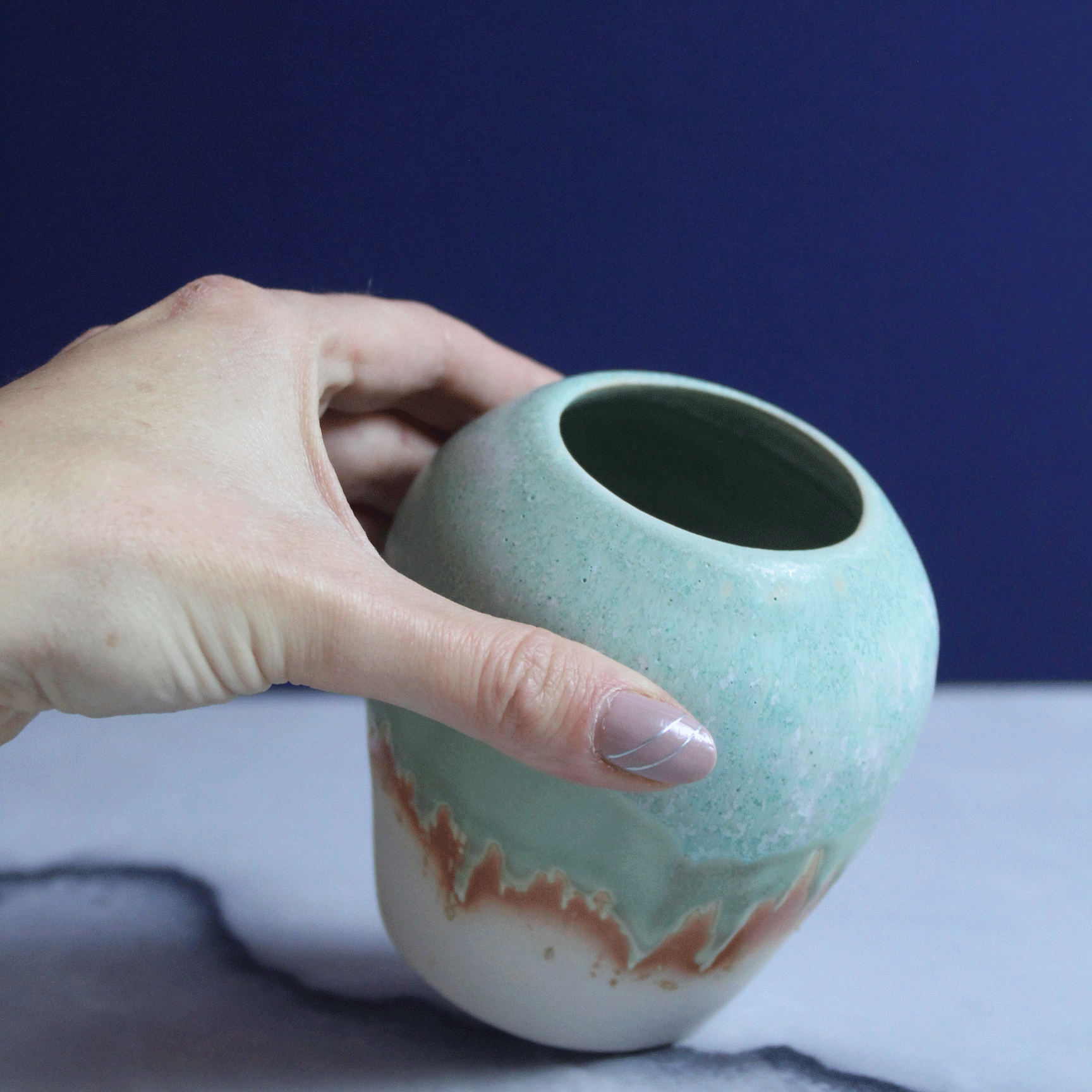 Jade Ice Porcelain Vase