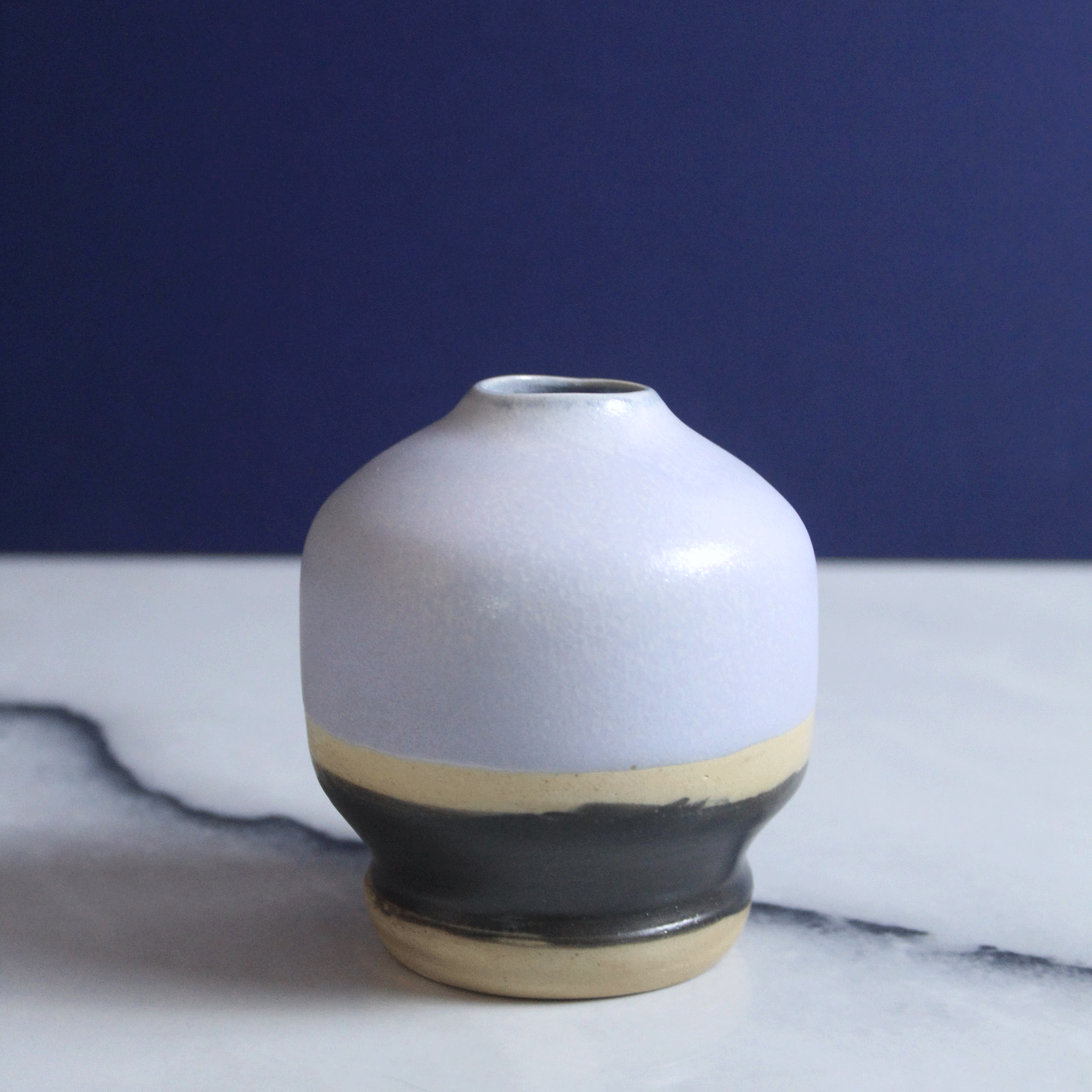 Sky and Earth Salt Fired Porcelain Vase