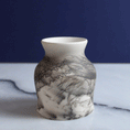 Load image into Gallery viewer, Curved Horsehair Raku Vase
