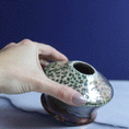 Load image into Gallery viewer, Speckled Copper Raku Vase
