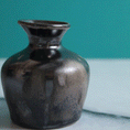 Load image into Gallery viewer, Iron Black Salt Fired Vase
