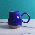 Load image into Gallery viewer, Large Curvy Cobalt Mug
