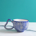 Load image into Gallery viewer, Heart Blue Bubble Vase
