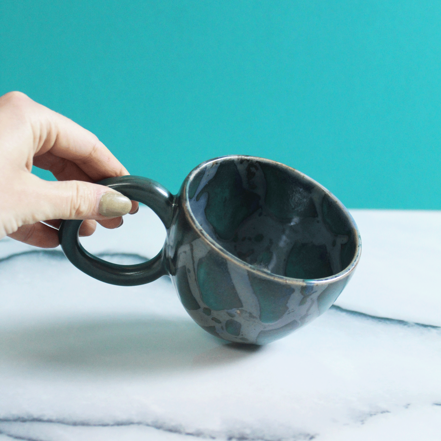 Deep Waters Marble Mug